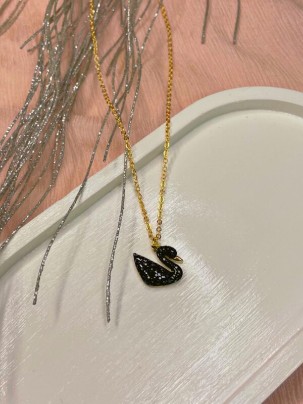 Crystal Swan Duck Necklace